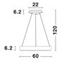 Εικόνα από RANDO THIN ΜΟΝΟΦΩΤΟ LED ΚΡΕΜΑΣΤΟ (60cm)