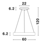 Εικόνα από RANDO THIN ΜΟΝΟΦΩΤΟ LED ΚΡΕΜΑΣΤΟ (60cm)