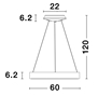 Εικόνα από RANDO THIN ΜΟΝΟΦΩΤΟ LED ΚΡΕΜΑΣΤΟ (60cm)