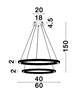 Εικόνα από CILION ΦΩΤΙΣΤΙΚΟ LED ΚΡΕΜΑΣΤΟ ΜΕ DIMMER (56W)