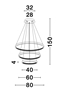 Εικόνα από PRESTON ΦΩΤΙΣΤΙΚΟ LED ΚΡΕΜΑΣΤΟ ΜΕ DIMMER (80cm)