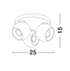 Εικόνα από TORE ΦΩΤΙΣΤΙΚΟ ΟΡΟΦΗΣ ΣΠΟΤ LED ΣΕ ΑΣΠΡΟ (3XGU10)